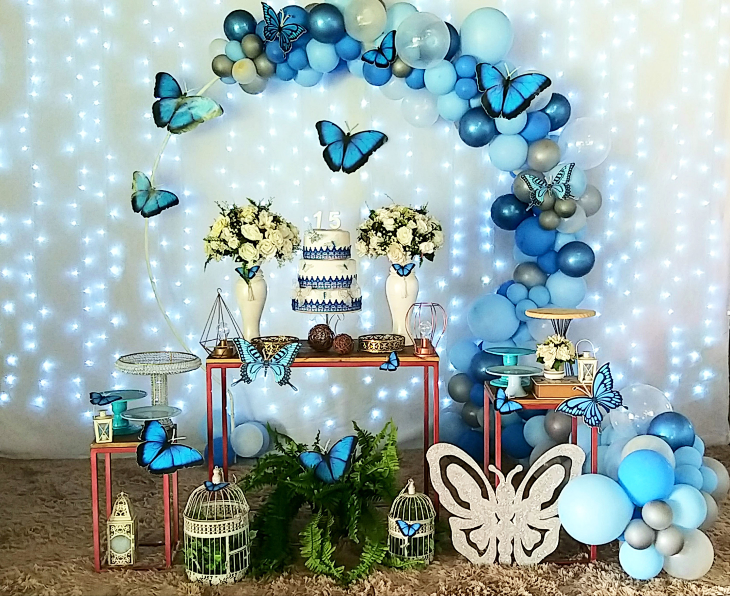 Decoração-para-festa-de-aniversário-15-anos-tema-borboletas | Evelin ...