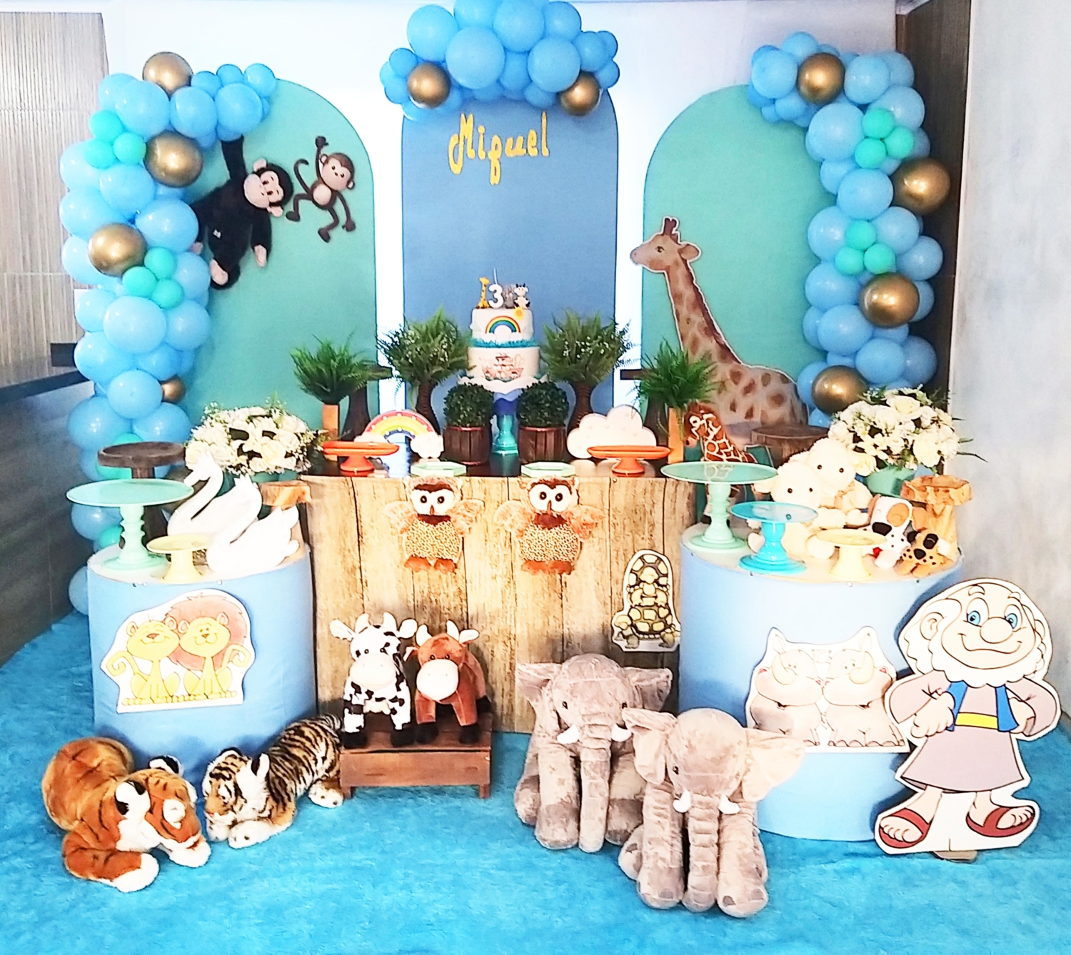 decoração-para-festa-de-aniversário-infantil-tema-arca-de-noé | Evelin ...