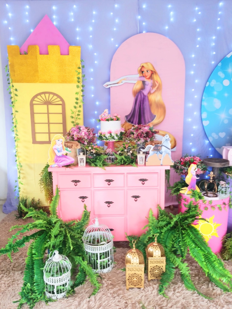 -Decoração-para-festa-de aniversário infantil tema Rapunzel | Evelin ...